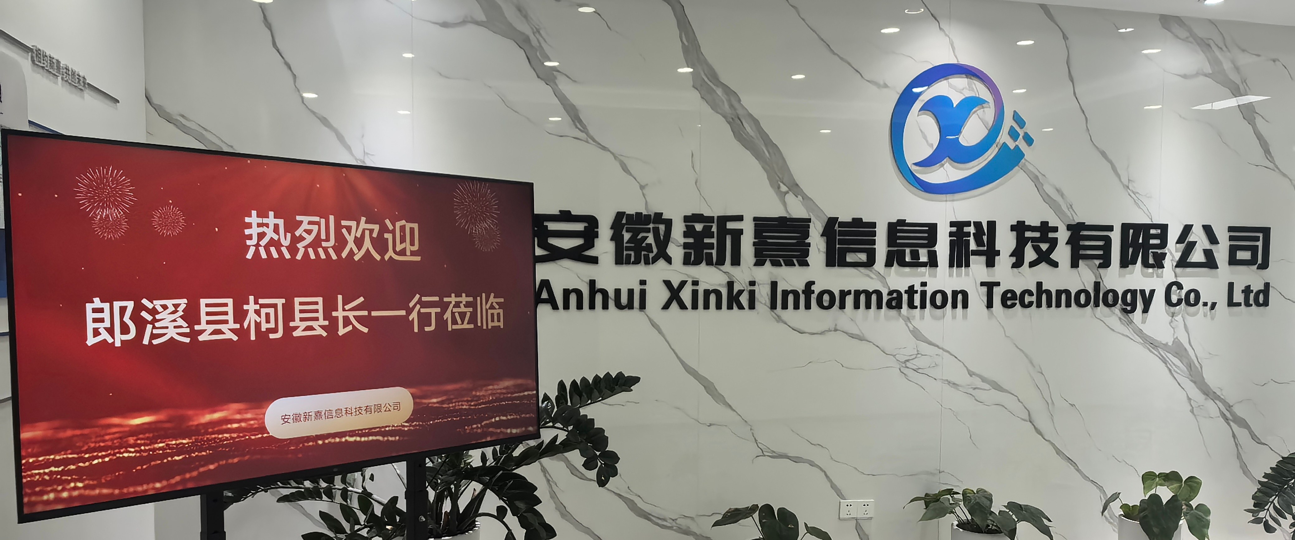 热烈欢迎郎溪县柯鸣副县长一行莅临我司参观指导